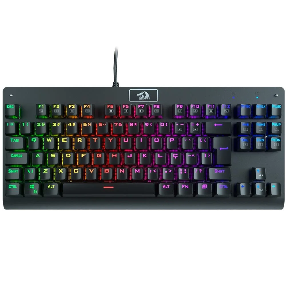 Teclado Mecânico Gamer Redragon, Dark Avenger, RGB, Switch Blue, com fio - K568-2 Teclado Mecânico Gamer Redragon, Dark Avenger, RGB, Switch Blue, com fio - K568-2