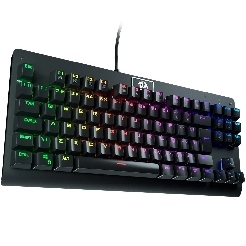 Teclado Mecânico Gamer Redragon, Dark Avenger, RGB, Switch Blue, com fio - K568-2 Teclado Mecânico Gamer Redragon, Dark Avenger, RGB, Switch Blue, com fio - K568-2