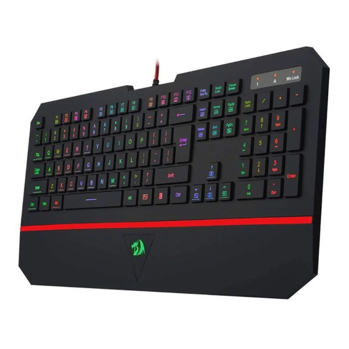 Teclado Gamer Redragon Karura 2, RGB, ABNT2, Silencioso C/ Apoio de Pulso, Preto - K502RGB Teclado Gamer Redragon Karura 2, RGB, ABNT2, Silencioso C/ Apoio de Pulso, Preto - K502RGB