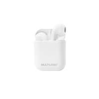 Fone de Ouvido Sem fio, Multi PH326, TWS Airbuds, Bluetooth, Recarregável, Branco