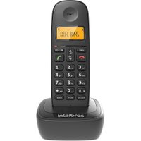 Telefone sem Fio Intelbras TS2510, com Identificador de chamadas, Com Agenda, Preto - 4122510