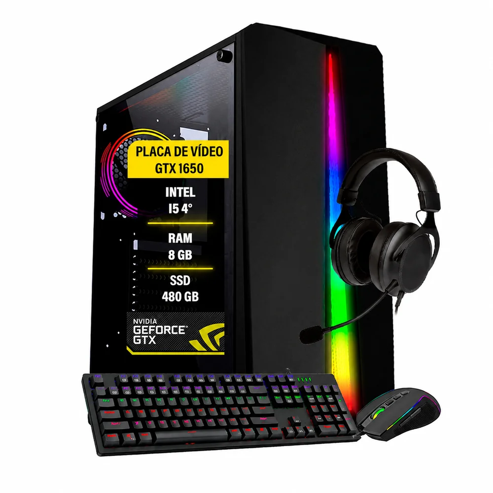 PC Gamer Raven I5 4a Geraço GTX 1650 8GB SSD