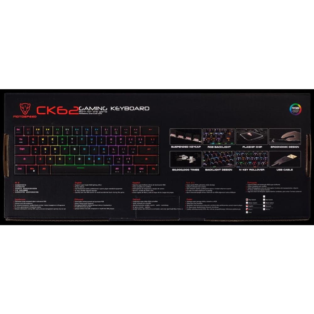 Teclado Motospeed Ck62 KaBuM