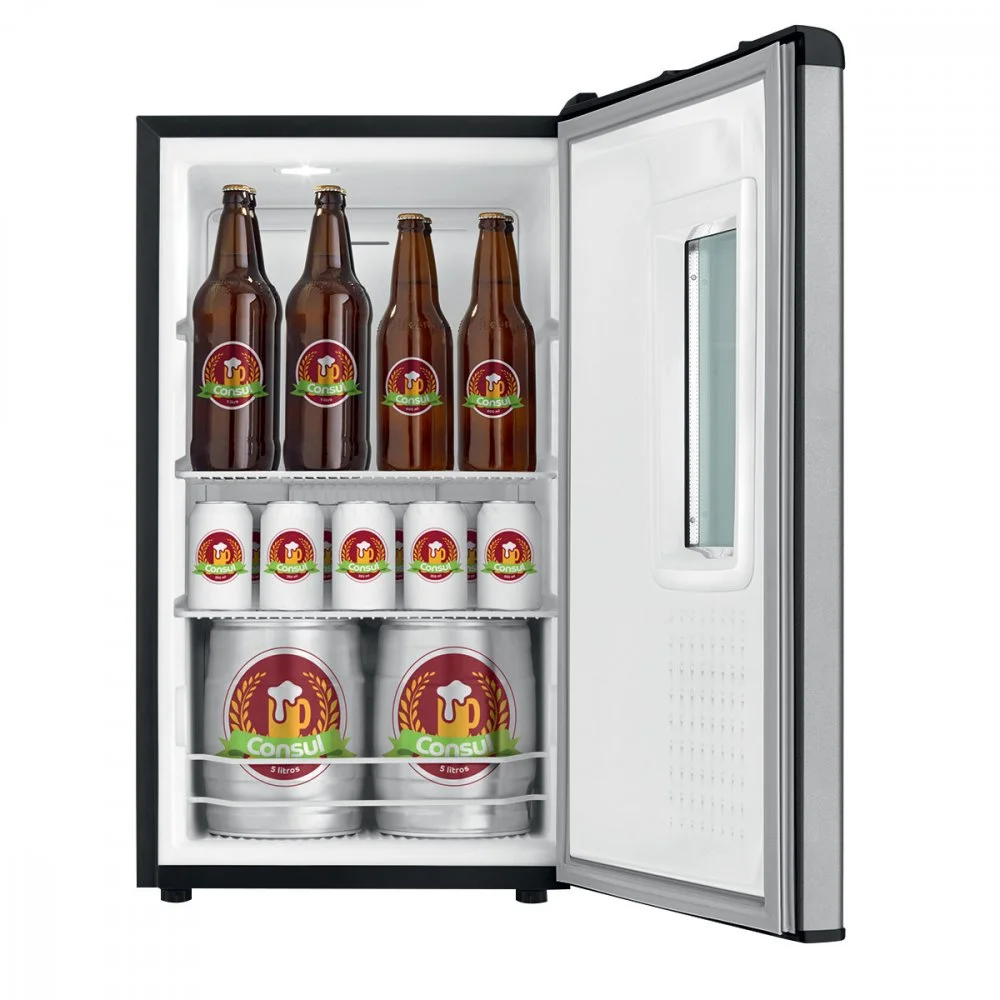 Cervejeira Consul, 82 Litros, Frost Free, 127V, Titanium - Czd12at