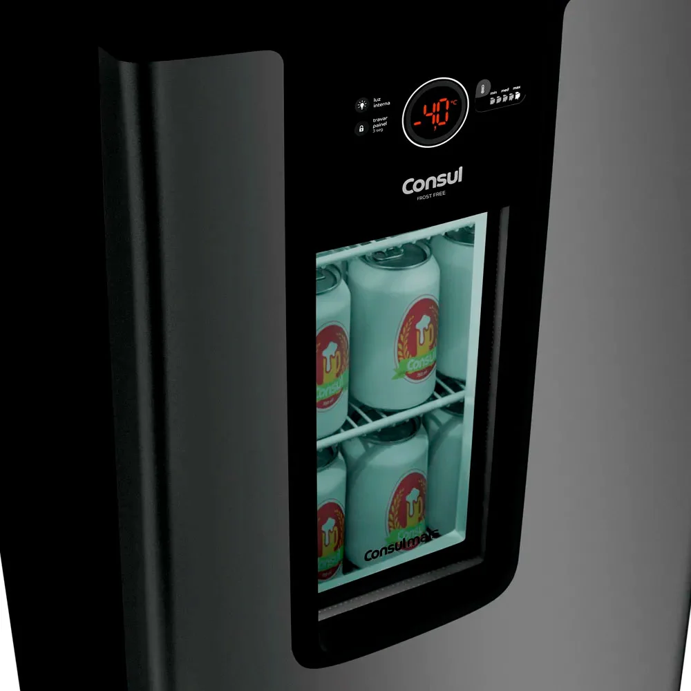 Cervejeira Consul, 82 Litros, Frost Free, 127V, Titanium - Czd12at