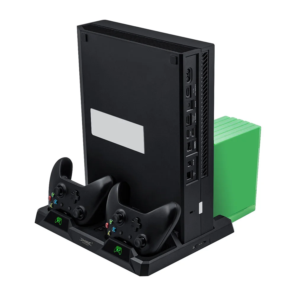 Suporte Base Vertical Xbox One/S/X, Com Cooler, Dock, 2 Bateria Suporte Base Vertical Xbox One/S/X, Com Cooler, Dock, 2 Bateria