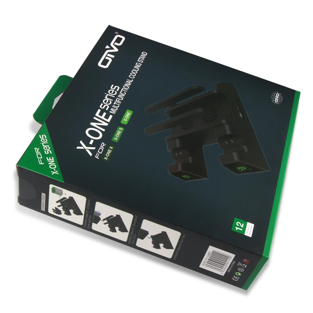 Suporte Base Vertical Xbox One/S/X, Com Cooler, Dock, 2 Bateria Suporte Base Vertical Xbox One/S/X, Com Cooler, Dock, 2 Bateria