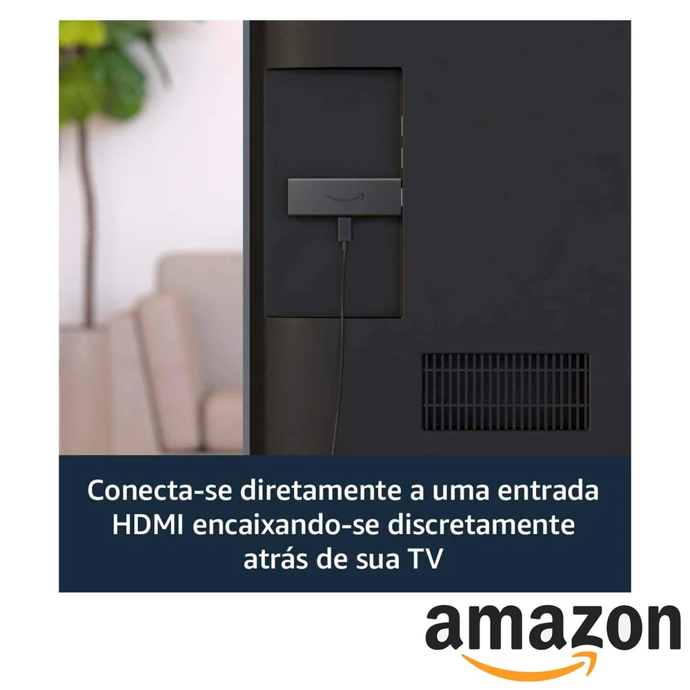 Fire Tv Stick Com Controle Remoto Por Voz Com Alexa - Amazon - Bivolt Fire Tv Stick Com Controle Remoto Por Voz Com Alexa - Amazon - Bivolt