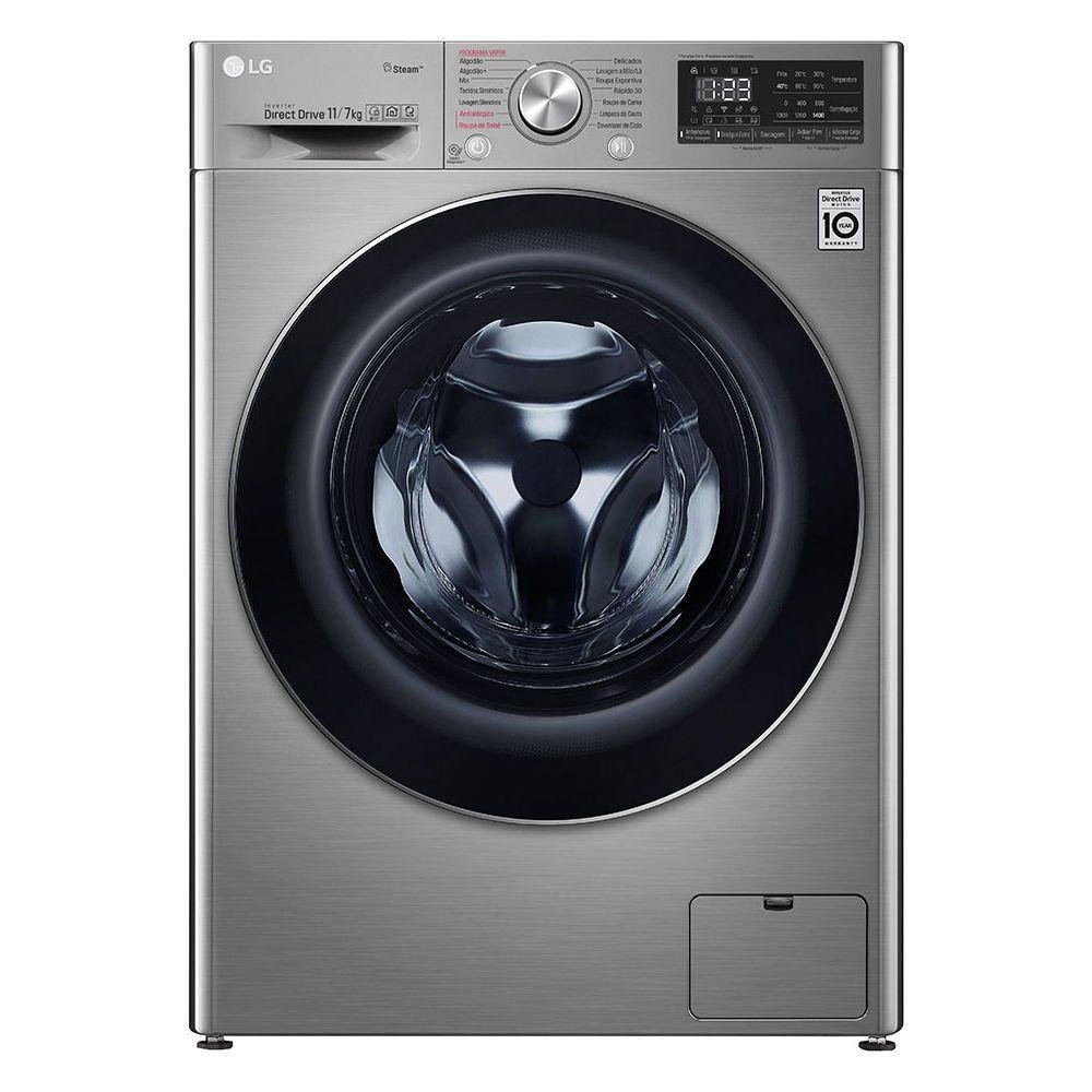 Lava e Seca LG Smart, 11Kg, 220V, Aço Escovado - VC4 CV5011TS4A Lava e Seca LG Smart, 11Kg, 220V, Aço Escovado - VC4 CV5011TS4A