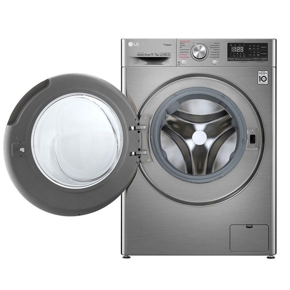 Lava e Seca LG Smart, 11Kg, 220V, Aço Escovado - VC4 CV5011TS4A Lava e Seca LG Smart, 11Kg, 220V, Aço Escovado - VC4 CV5011TS4A