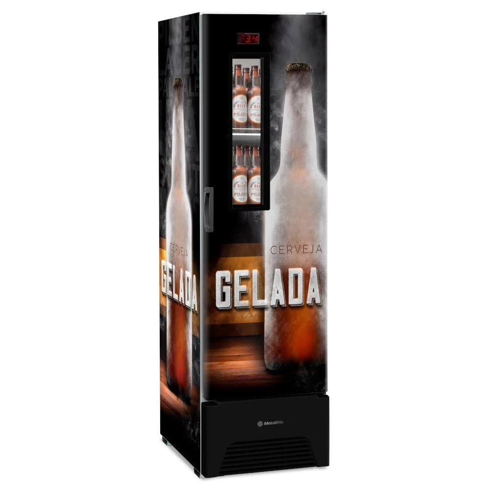 Cervejeira Metalfrio Optima 324l 1 Porta Com Visor 220v Vn28fp Cervejeira Metalfrio Optima 324l 1 Porta Com Visor 220v Vn28fp
