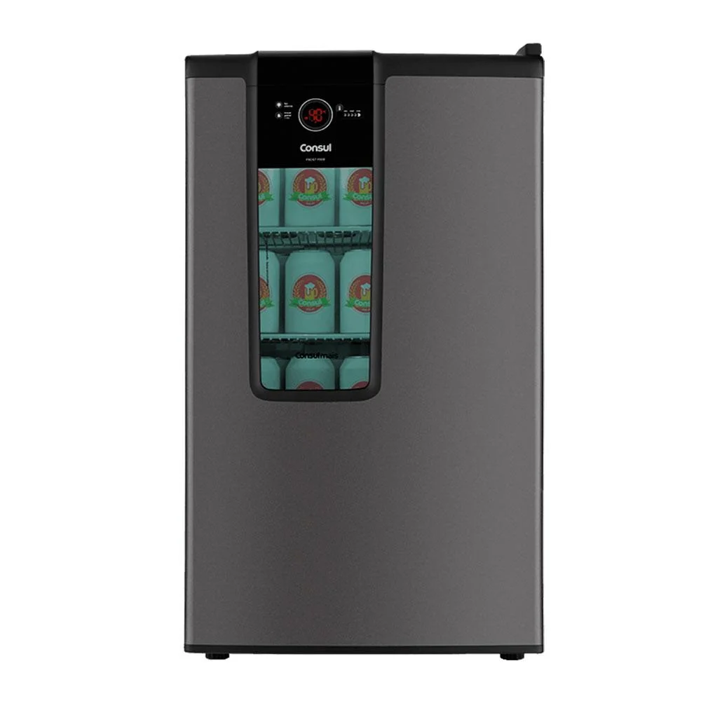 Cervejeira Vertical Consul, 82 Litros, 75 Latas, Frost Free, 220v, Titanium - Czd12at Cervejeira Vertical Consul, 82 Litros, 75 Latas, Frost Free, 220v, Titanium - Czd12at