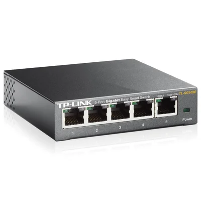 Switch TPLink 5 Portas Easy Smart Gigabit KaBuM