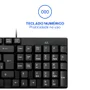 Teclado USB Multi, Padrão ABNT2, Slim, Preto - TC193BU