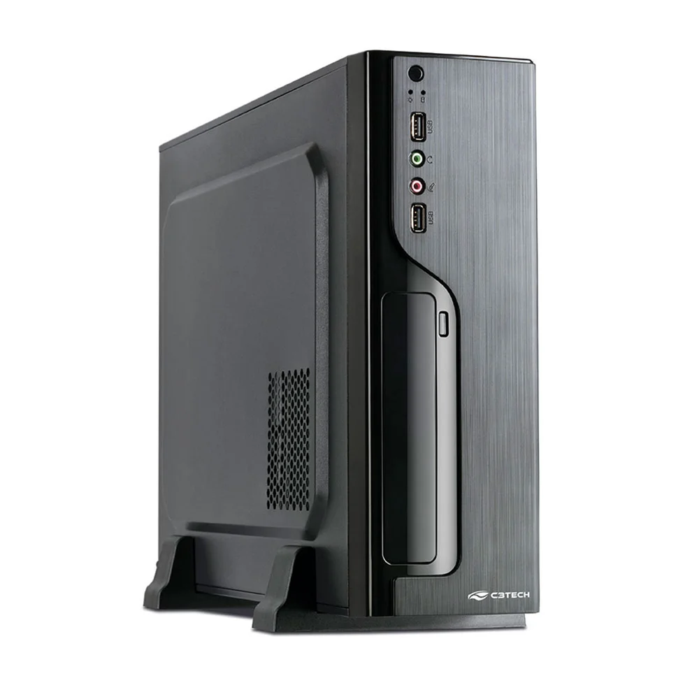 Gabinete Slim C3tech Dt-100bk, Micro-atx, C/ Fonte 200w Gabinete Slim C3tech Dt-100bk, Micro-atx, C/ Fonte 200w