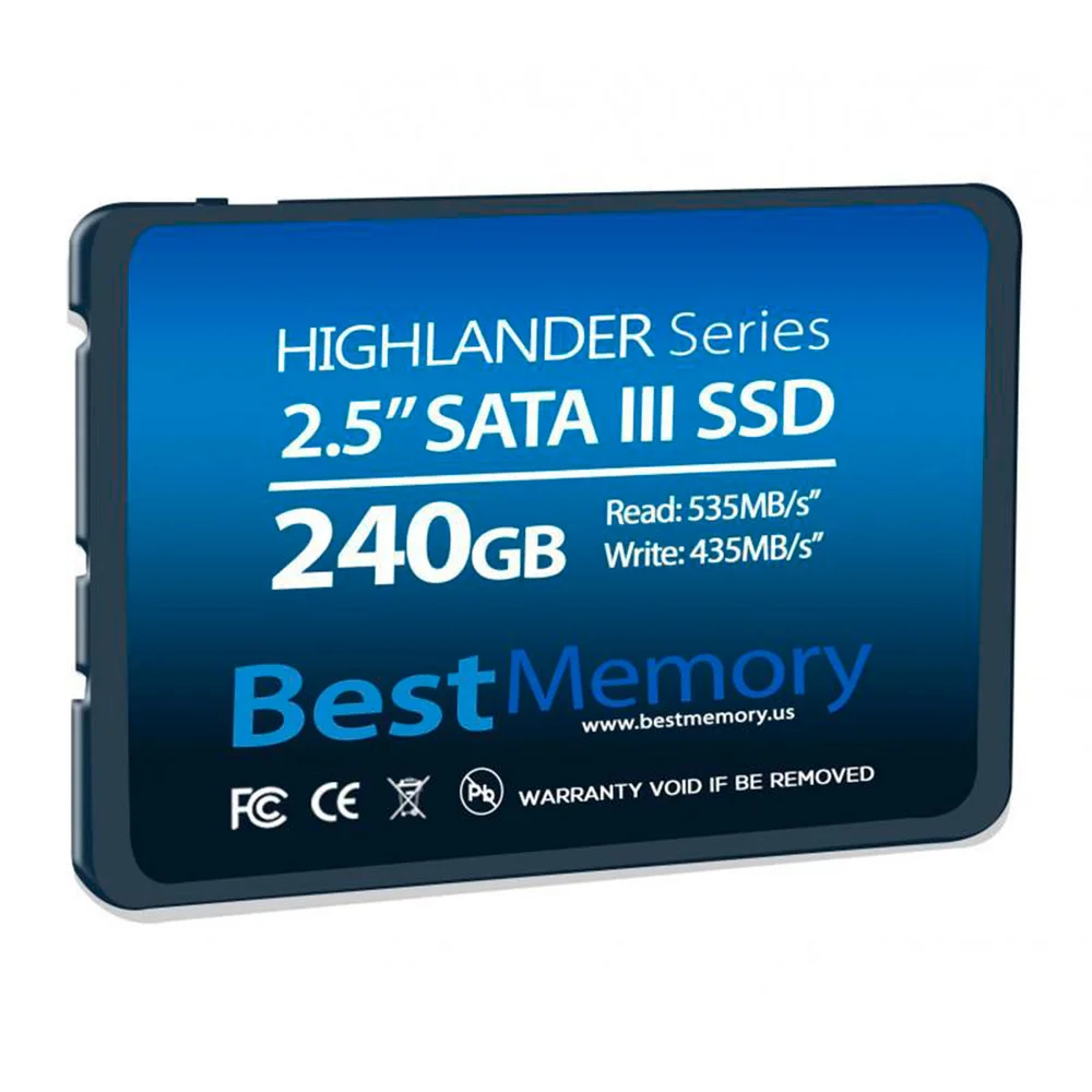 HD SSD Best Memory Highlander, 240GB, Sata Iii 2.5", Leitura 535 MB/S, Grav.435 MB/S - Btsda-240g-535