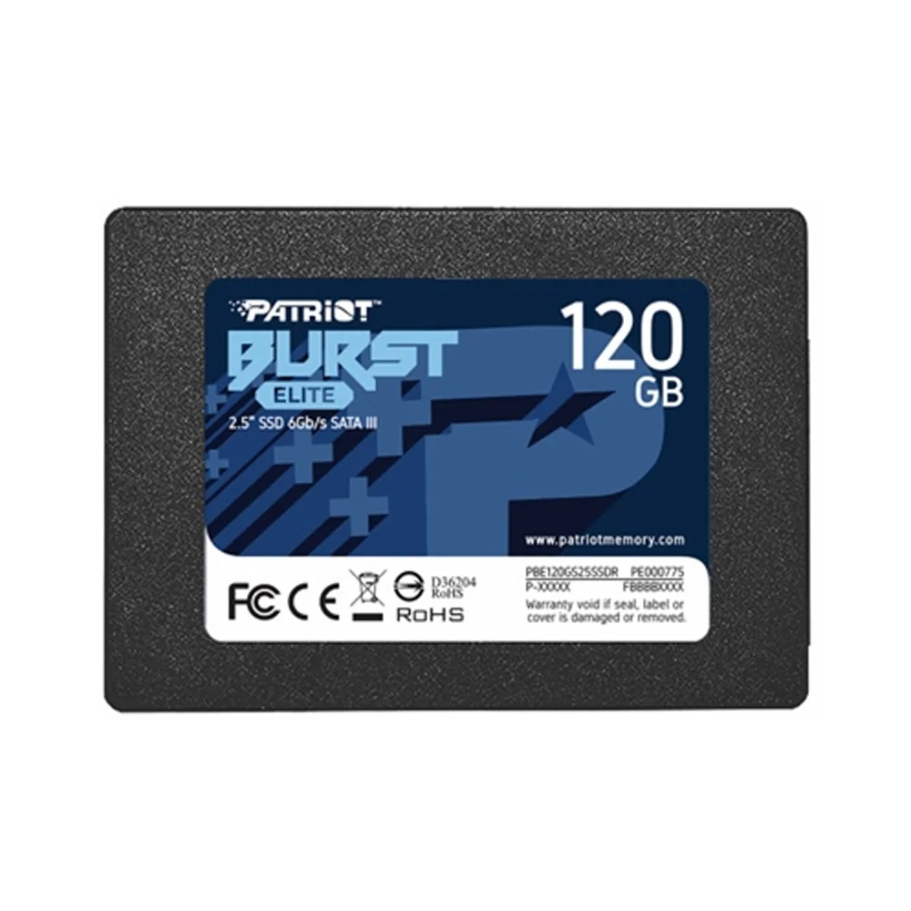 SSD Patriot Burst Elite 120GB, 2.5 Pol, SATA III, Leitura 450MB/s E Gravação 320MB/s - Pbe120gs25SSDr SSD Patriot Burst Elite 120GB, 2.5 Pol, SATA III, Leitura 450MB/s E Gravação 320MB/s - Pbe120gs25SSDr