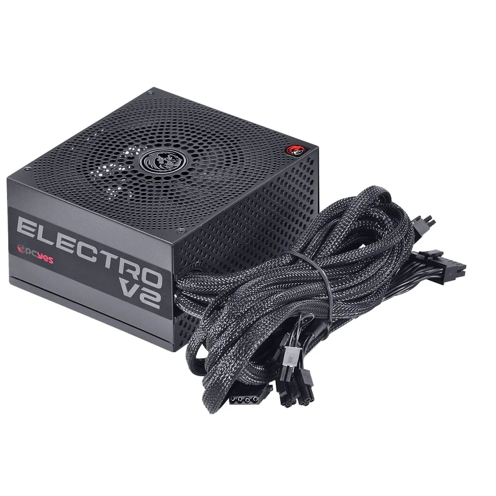 Fonte Pcyes Electro V2, 550W, 80 Plus Bronze, PFC Ativo Fonte Pcyes Electro V2, 550W, 80 Plus Bronze, PFC Ativo