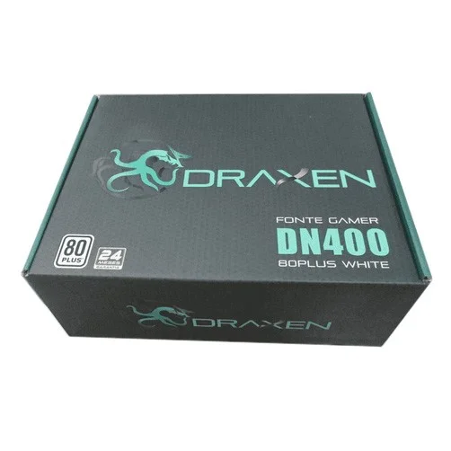 Fonte Draxen ATX, 400W, 80 Plus White, PFC Ativo - DN400 Fonte Draxen ATX, 400W, 80 Plus White, PFC Ativo - DN400