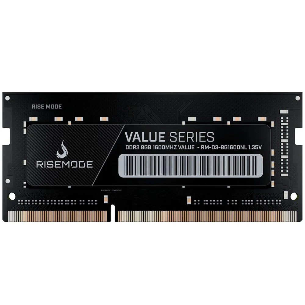 Memória Rise Mode, 8GB, 1600MHz, DDR3, Para Notebook - RM-D3-8G1600NL