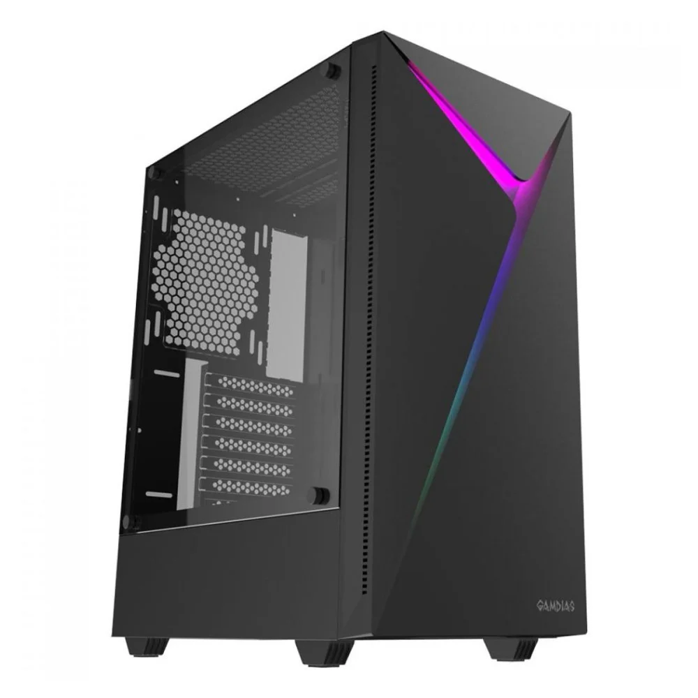 Gabinete Gamer Gamdias Argus E4 Elite, Mid Tower, Sem Fan, Sem Fonte, Preto Gabinete Gamer Gamdias Argus E4 Elite, Mid Tower, Sem Fan, Sem Fonte, Preto