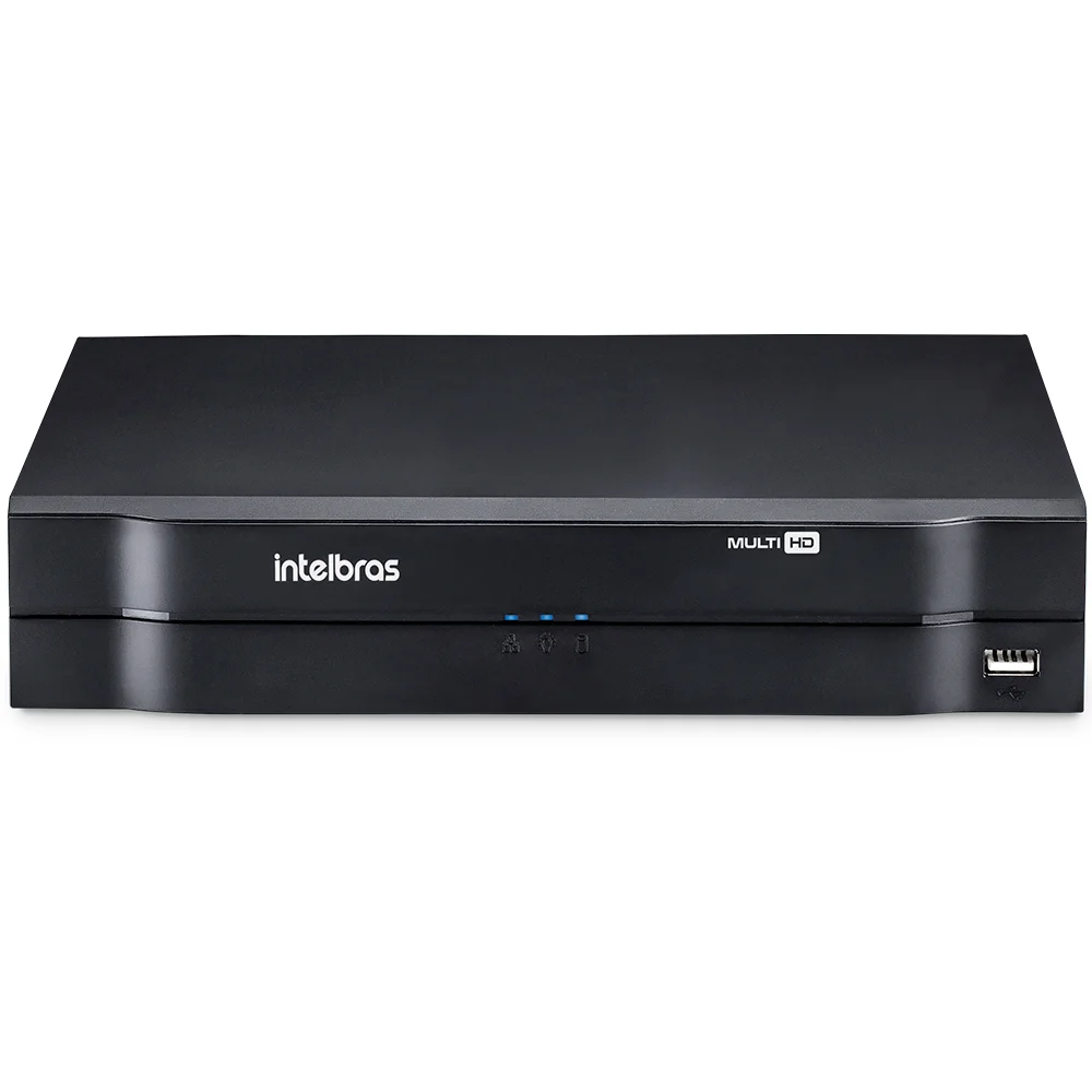 DVR 4 Canais Intelbras HD 720p + 1 IP H.265+ Até 12TB 5 em 1 Modo NVR Ipv6 Onvif S - MHDX 1104