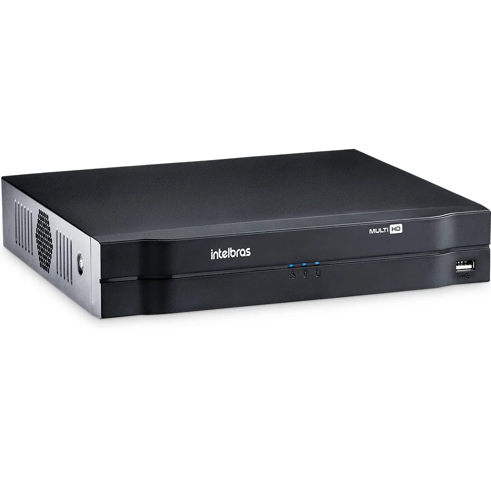 DVR 4 Canais Intelbras HD 720p + 1 IP H.265+ Até 12TB 5 em 1 Modo NVR Ipv6 Onvif S - MHDX 1104