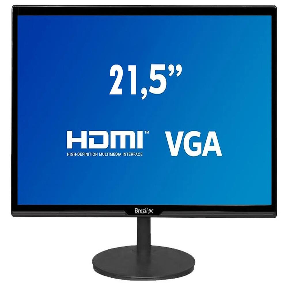 Monitor Brazil PC LED 21,5" HD Widescreen | KaBuM!