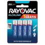 Pilha Alcalina AA Rayovac, 4 Unidades - 208013