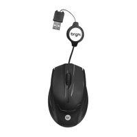 Mouse Mini Bright, USB, Óptico, Retrátil -  0111