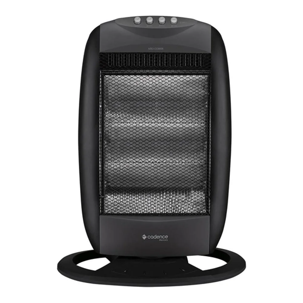 Aquecedor Cadence Halógeno Mercury Preto 127v