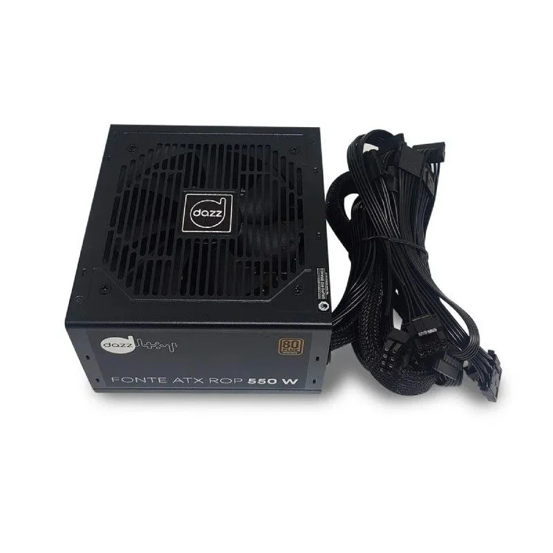 Fonte Dazz Rop ATX, 550W, 80 Plus Bronze, PFC Ativo Fonte Dazz Rop ATX, 550W, 80 Plus Bronze, PFC Ativo