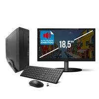 Computador Megaview Intel I3, RAM  4GB, SSD 120GB, 18,5" Polegadas +  Teclado E Mouse Sem Fio - Windows Pro