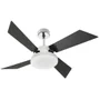 Ventilador De Teto Volare Cromado R1 Vr50 Tech Preto 127V