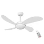 Ventilador De Teto Volare Branco Fosco Fly Office Branco 127V e Controle Remoto