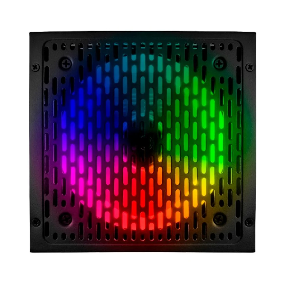 Fonte BRX Rainbow RGB, 650W, 80 Plus, PFC Ativo, Bivolt - RGB-650W Fonte BRX Rainbow RGB, 650W, 80 Plus, PFC Ativo, Bivolt - RGB-650W