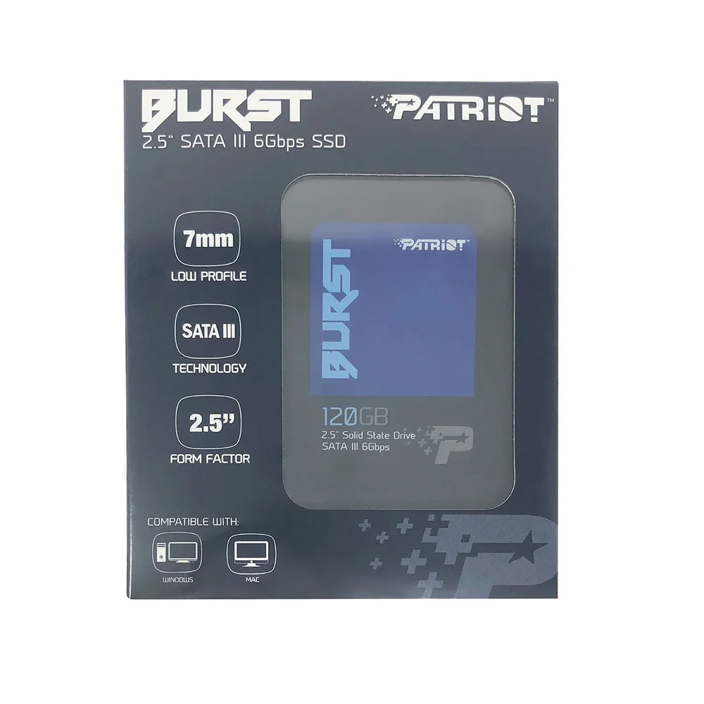 SSD 2.5 Desktop Notebook PATRIOT, 120GB, Sata III 6Gb/s SSD 2.5 Desktop Notebook PATRIOT, 120GB, Sata III 6Gb/s