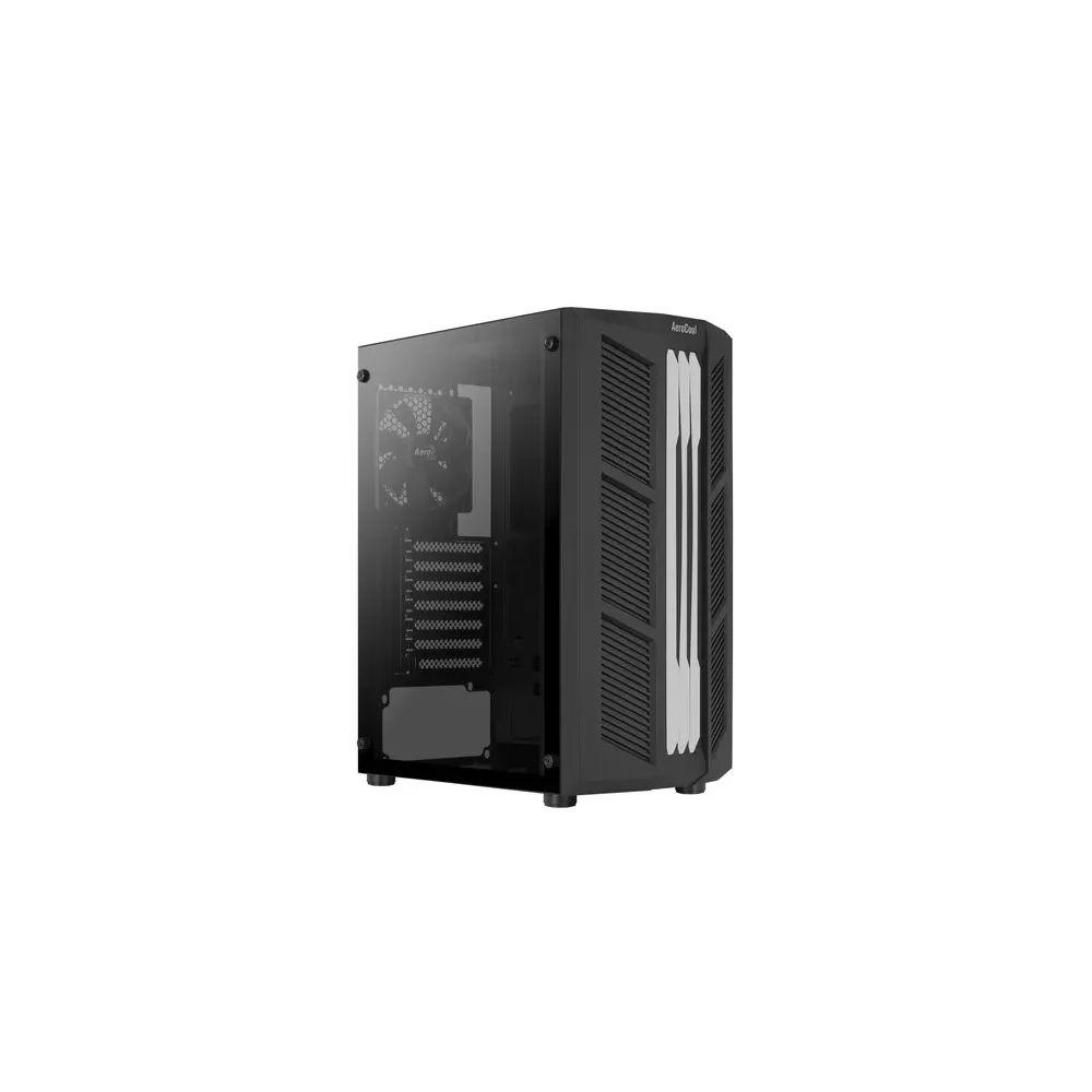Gabinete Gamer Aerocool, Mid Tower Prime, RGB, Lateral de Vidro, Preto - 72999