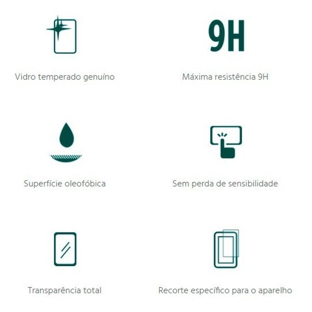 Película HPrime para Moto One Macro - Vidro Temperado Transparente