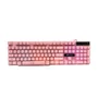 Teclado Rosa Force-X, Rainbow, USB, Anti-ghosting - Tc201pink