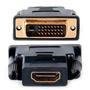 Adaptador Hdmi, Fêmea P/ Dvi 24-1, Macho - Preto