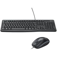 Teclado E Mouse Logitech MK120, Resistente À Água, 1000DPI, Preto, ABNT2 - 920-004429