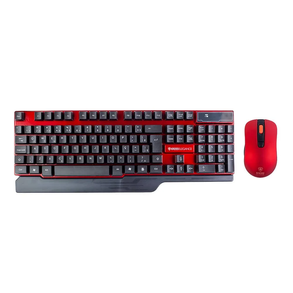 Teclado e Mouse Sem Fio Kross Elegance ABNT2