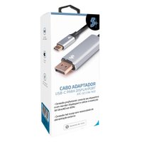 Cabo Adaptador Usb-c Displayport 5+, 1.8m, Alumínio - 018-7451