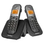 Telefone Sem Fio + Ramal ID, Com Entrada Para Fone De Ouvido, Preto - TS 5122