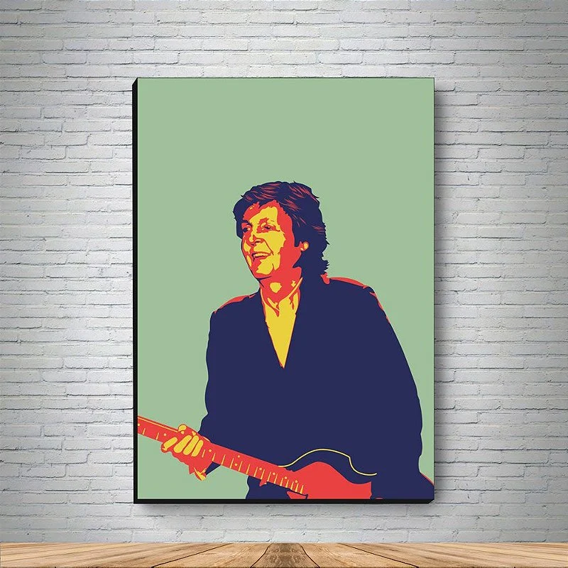 Quadro Decorativo Mdf Paul Mccartney Mod2 - A4