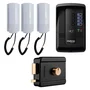 Porteiro Interfone Coletivo Intelbras Collective, 4 Ramais, 3 Interfones - Tdmi 300 e Fechadura Elétrica