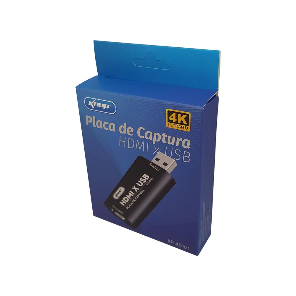 Placa De Captura Externa Knup Com Conexo USB