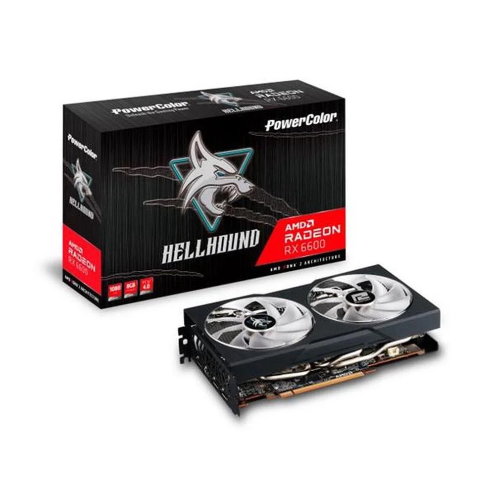 Placa Power Color Radeon Axrx 6600 KaBuM