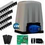 Kit Motor Automatizador Portão Deslizante Rossi Dz4 Vip 700kg 127v 1/3 Abertura Super Rapida 4 Metros - 127v